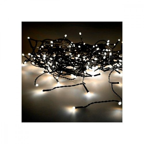 LED-es fényfüggöny DKD Home Decor Karácsony Fehér PVC (200 x 1 x 200 cm)