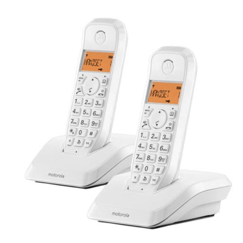 Vezeték Nélküli Telefon Motorola S1202 (2 pcs) Fehér