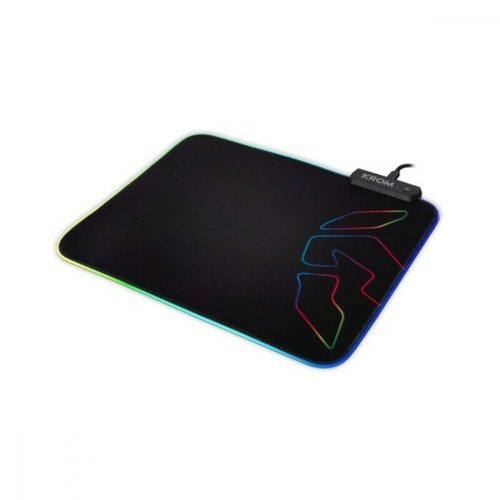 Gamer Egérpad LED Világítással Krom Knout RGB RGB (32 x 27 x 0,3 cm) Fekete