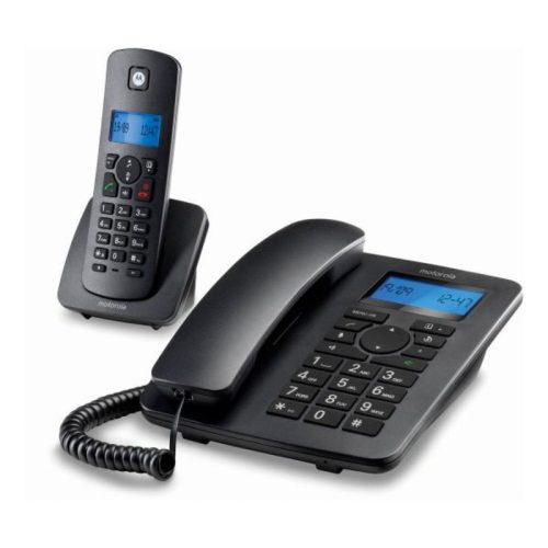 Vezetékes Telefon Motorola C4201 Combo DECT (2 pcs) Fekete