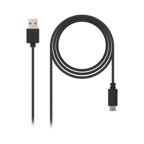 USB A - USB C Kábel NANOCABLE 10.01.210 Fekete 2 m