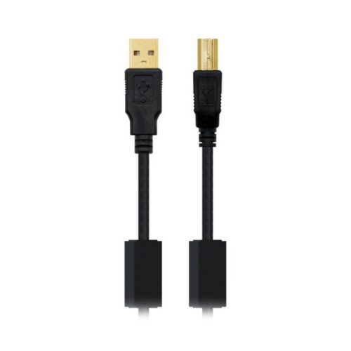 USB 2.0 A - USB B Kábel NANOCABLE 10.01.120 Fekete 2 m