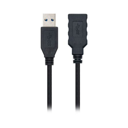 USB-kábel NANOCABLE 10.01.090 Fekete 1 m