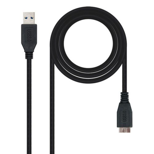 USB 3.0 A - Micro USB B Kábel NANOCABLE 10.01.110-BK 1 m