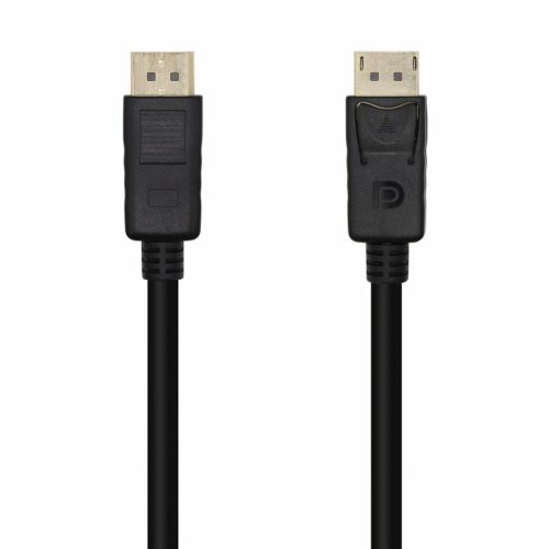 DisplayPort kábel Aisens Cable DisplayPort V1.2 4K@60Hz, DP/M-DP/M, Negro, 1.0m Fekete 1 m