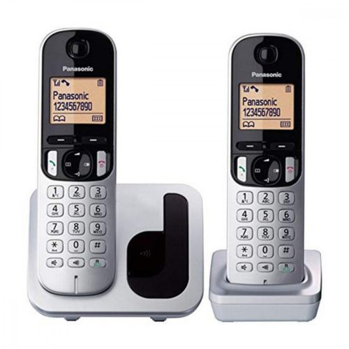 Vezeték Nélküli Telefon Panasonic Corp. DUO KX-TGC212SPS (2 pcs) Fekete/Ezüst színű