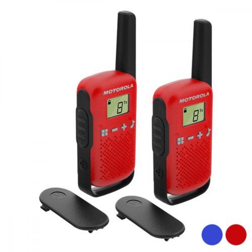 Walkie-Talkie Motorola T42 Dual 1,3" LCD 4 km (2 pcs) Piros