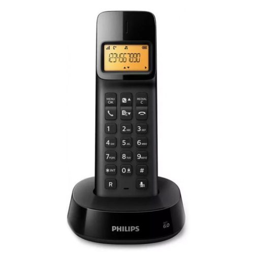 Vezeték Nélküli Telefon Philips D1601B/01 1,6" 300 mAh GAP Fekete