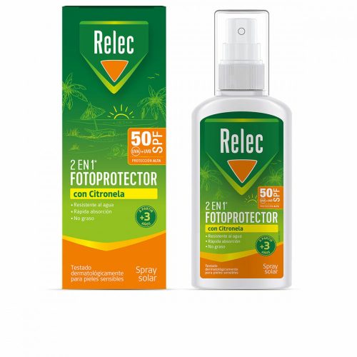 Test Napvédő Spray Relec 2 az 1 Citromfű 100 ml Spf 50
