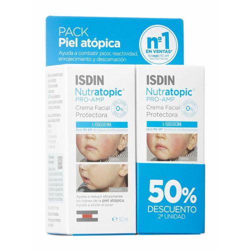 Arckrém Isdin Nutratopic Pro-AMP Bőrvédő Atópiás Bőrre gyerekek 2 x 50 ml