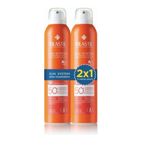 Test Napvédő Spray Rilastil Sun System Spray Transparente 200 ml x 2 SPF 50+ 2 Darabok