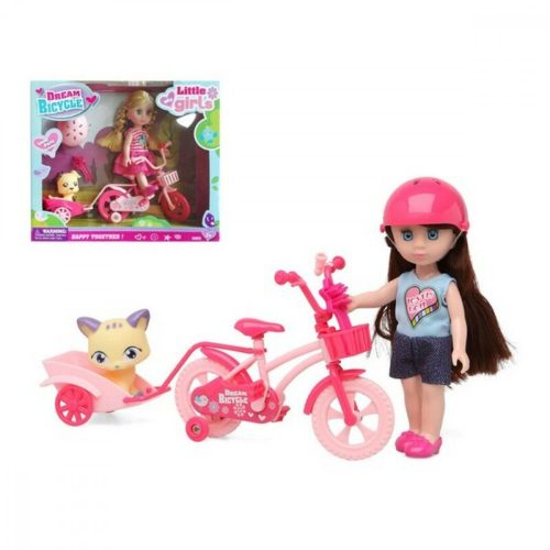 Baba kiskedvenccel Dream Bicycle Rózsaszín