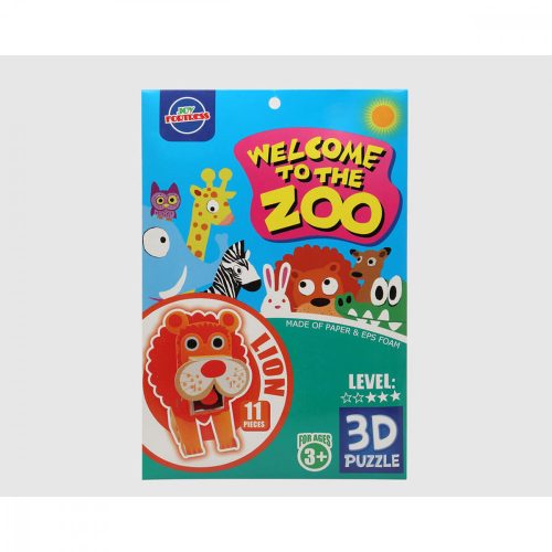 3D Puzzle Zoo 27 x 18 cm 11 Darabok Oroszlán