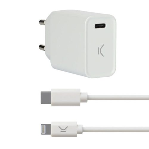 USB töltő Iphone KSIX Apple-compatible Fehér