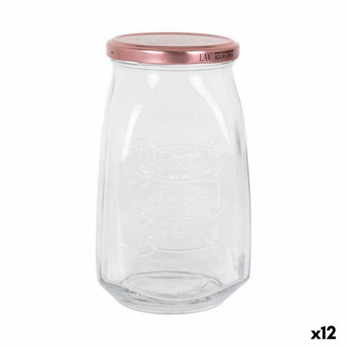Átlátszó üvegedény Inde Tasty Fedéllel 1,05 L (12 egység)