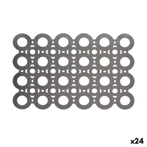 Tányéralátét Viejo Valle PVC Ezüst színű 45 x 30 cm (24 egység)
