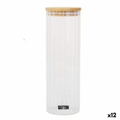 Átlátszó üvegedény Quttin    9 x 27 cm 1,4 L (12 egység)