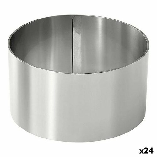 Galvanizáló szerszám Ezüst színű Rozsdamentes acél 10 cm 0,8 mm (24 egység) (10 x 4,5 cm)