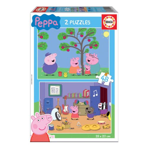 Gyermek Puzzle Educa Peppa Pig (2 x 48 pcs)