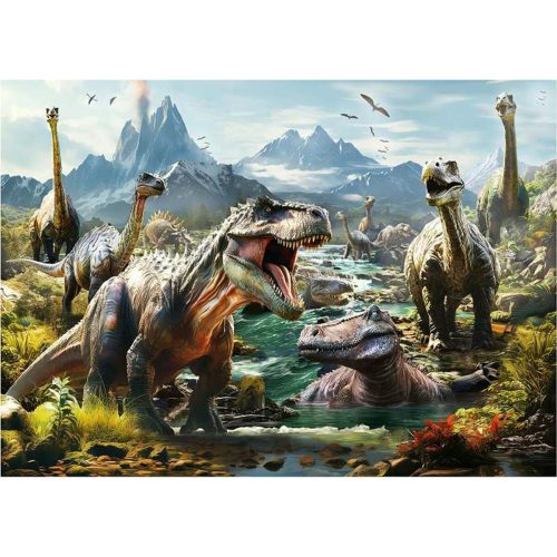 Puzzle Educa Ferocious dinosaurs 1000 Darabok