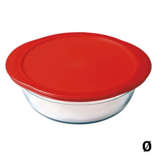 Uzsonnás doboz Ô Cuisine Piros Boroszilikát üveg 0,35 l