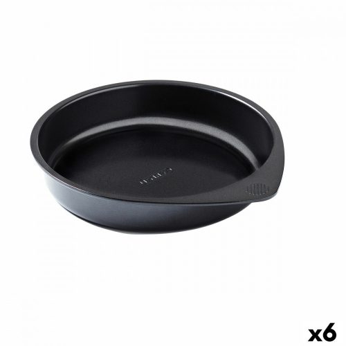 Sütőforma Pyrex Magic Kerek Fekete Ø 26 cm (6 egység)