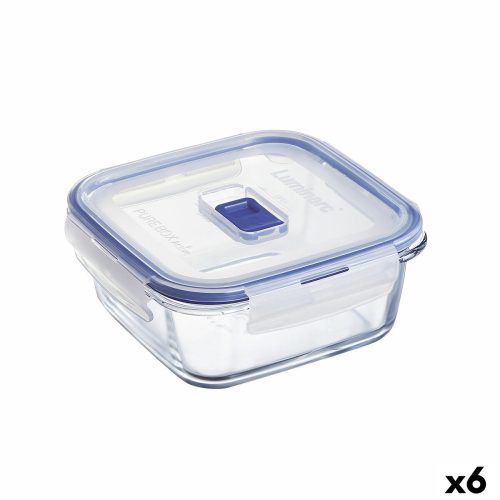 Hermetikus ebéddoboz Luminarc Pure Box Active 760 ml Kétszínű Üveg (6 egység)