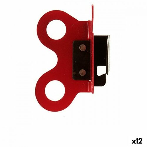 Konzervnyitó Piros Fekete Acél (5 x 6,7 x 2,5 cm) (12 egység)