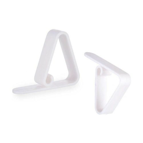 Asztalterítő Csipesz Fehér Műanyag (5,5 x 4,5 x 1,5 cm) (12 egység)