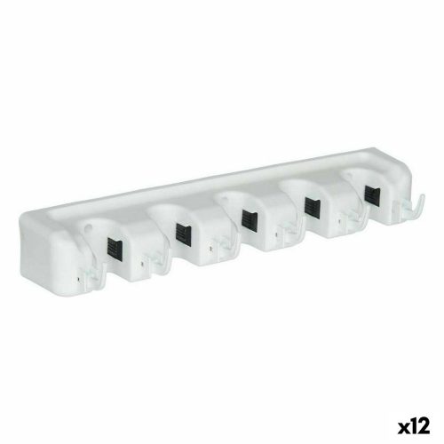 Állvány Tisztító edények Fehér Természetes gumi polipropilén 4,3 x 8,5 x 6 cm (12 egység)