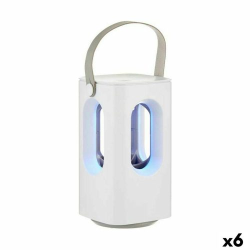 2 az1-ben újratölthető szúnyogriasztó lámpa LED-del Fehér ABS (6 egység)