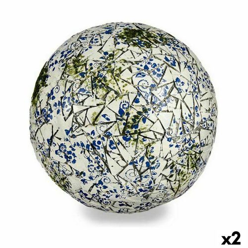 Dekoratív kerti figura топка Polyresin 31,5 x 31,5 x 31,5 cm (2 egység)