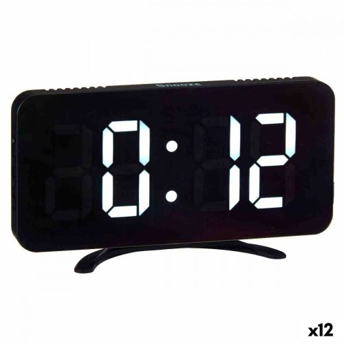 Digitális asztali óra Fekete ABS 15,7 x 7,7 x 1,5 cm (12 egység)