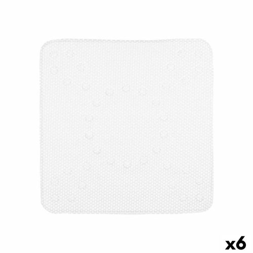 Csúszásmentes tusfürdő Fehér PVC 53 x 52,5 x 1 cm (6 egység)
