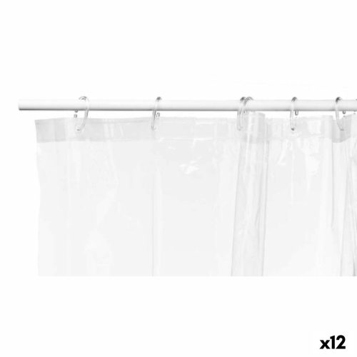Zuhanyfüggöny Átlátszó Polietilén EVA 180 x 180 cm (12 egység)