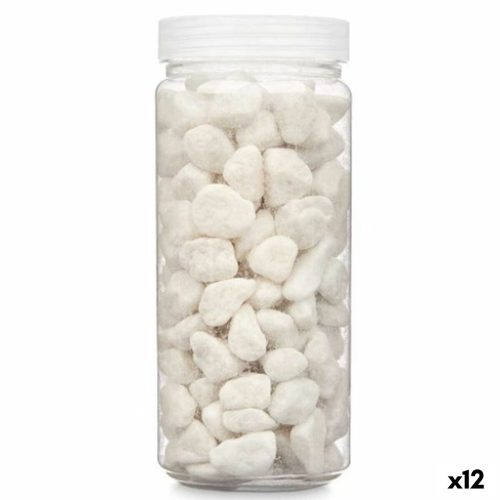 Dekoratív kövek Fehér 10 - 20 mm 700 g (12 egység)
