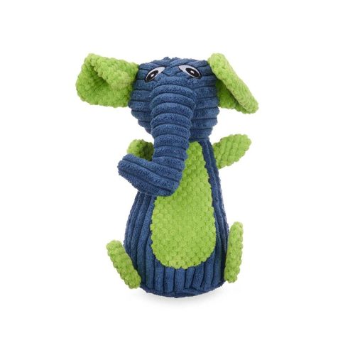 Kutya játék Kék Zöld Elefánt 28 x 14 x 17 cm Plüssjáték hanggal ellátott