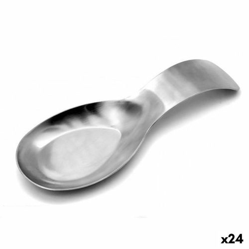Kanál Tartó Ezüst színű Acél 9 x 3,5 x 24,5 cm (24 egység)