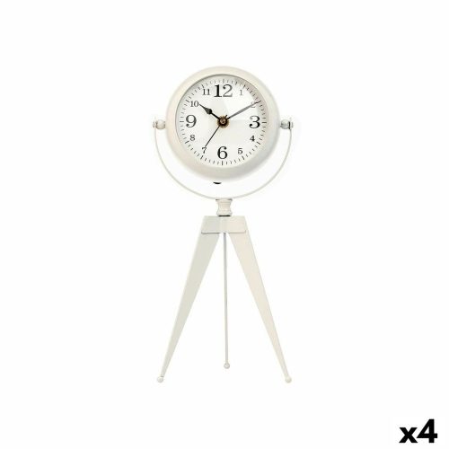 настолен часовник Tripod Fehér Fém 12 x 30 x 12 cm (4 egység)