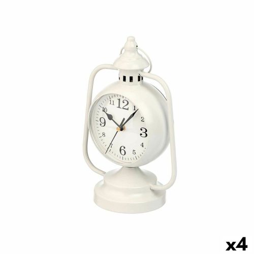настолен часовник Lámpa Fehér Fém 17 x 25 x 11,3 cm (4 egység)