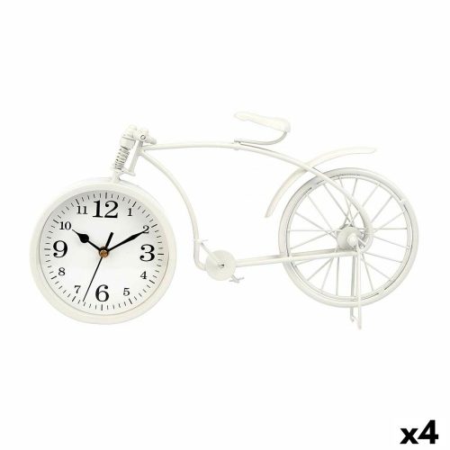 настолен часовник Kerékpár Fehér Fém 38 x 20 x 4 cm (4 egység)