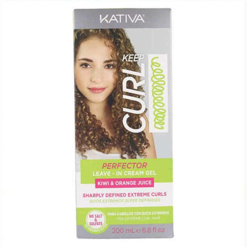 Göndörítő Sampon Keep Curl Perfector Leave In  Kativa KT00370 (200 ml)