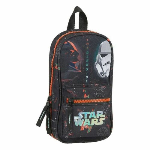 Ceruzatartüs hátizsák Star Wars The Dark Side Fekete Narancszín (33 Darabok)