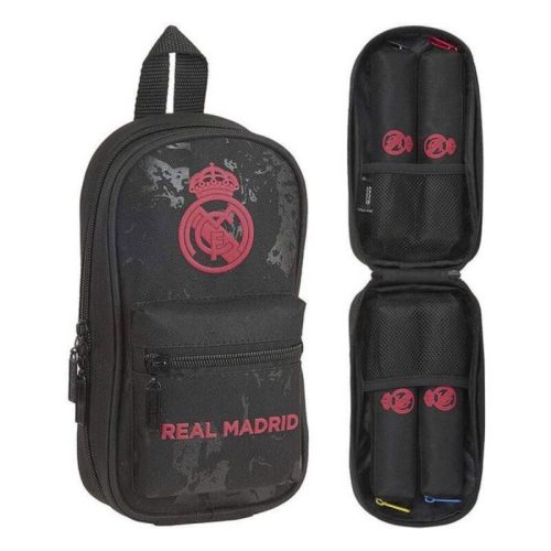 Ceruzatartüs hátizsák Real Madrid C.F. Fekete 12 x 23 x 5 cm