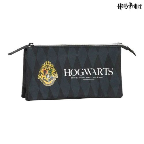 Ceruzatok Harry Potter Hogwarts Hármas Harry Potter Fekete Szürke (22 x 12 x 3 cm) (22 x 3 x 12 cm)