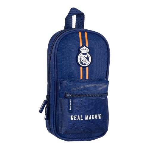 Ceruzatartüs hátizsák Real Madrid C.F. Kék (12 x 23 x 5 cm) (33 Darabok)