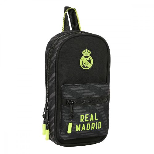 Ceruzatartüs hátizsák Real Madrid C.F. Fekete (12 x 23 x 5 cm) (33 Darabok)