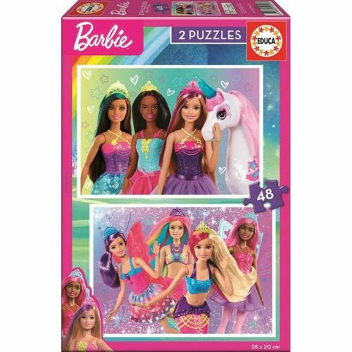 2 kirakós szett   Barbie Girl         48 Darabok 28 x 20 cm  