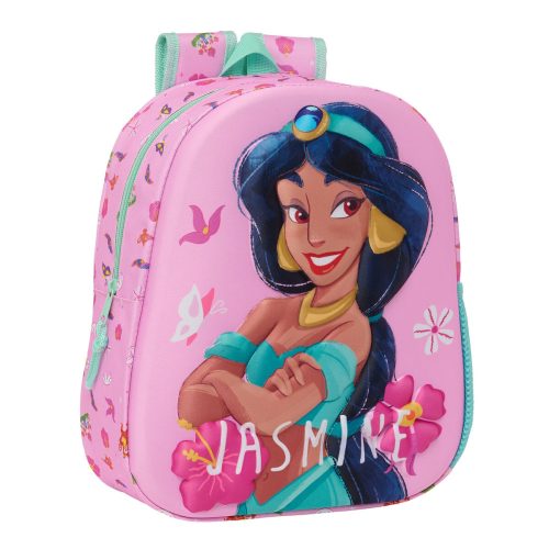 3D Gyerek Hátizsák Disney Princess Jasmine Rózsaszín 27 x 33 x 10 cm