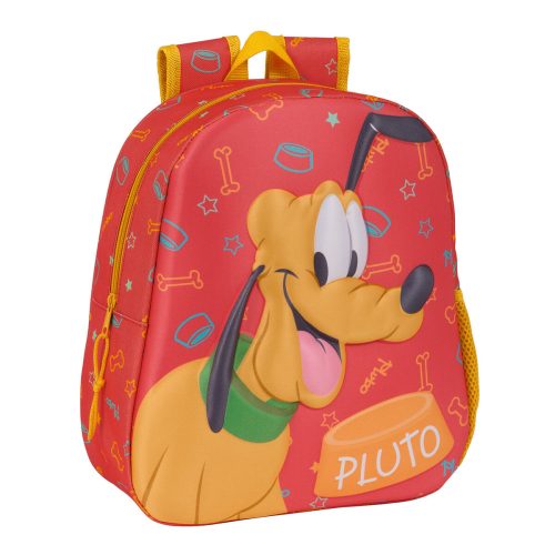 3D Gyerek Hátizsák Clásicos Disney Pluto Narancszín 27 x 33 x 10 cm